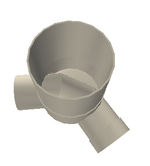 Pozo de registro acodado de 60º de PRFV AMIBLU DN600/1000